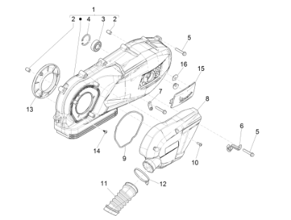 Εικόνα της ΚΑΠΑΚΙ ΚΙΝΗΤΗΡΑ VESPA PRIM-SPR 125 IGET-1A0069246