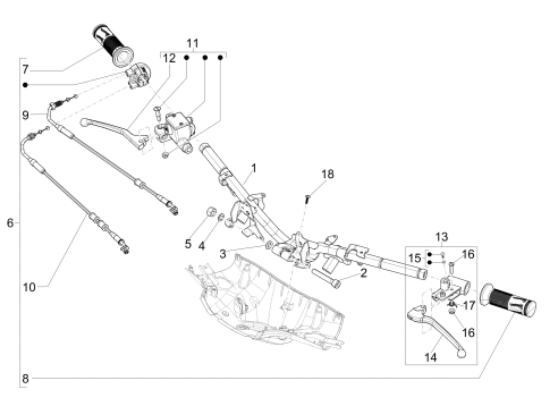 Εικόνα της ΤΡΟΜΠΑ ΦΡ VESPA GT 200-LX-S ΔΕΞΙΑ ±-CM074904