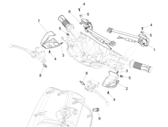 Εικόνα της ΔΙΑΚΟΠΤΗΣ ΦΩΤΩΝ VESPA PRIM-SPRINT ΔΕΞ-1D002470