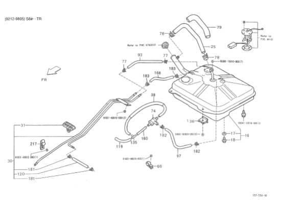 Εικόνα της ΣΩΛΗΝΑΣ ΠΛΗΡΩΣΗΣ ΤΕΠ ΒΕΝΖ PORTER 16V-7720187Z06000