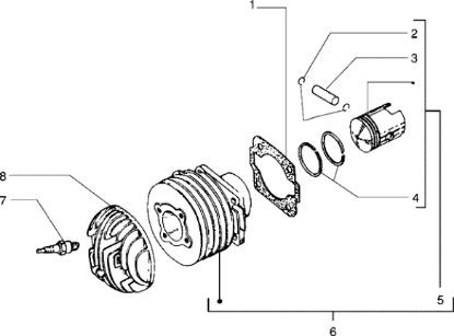 Εικόνα της ΕΛΑΤΗΡΙΟ ΠΙΣΤ R1 VESPA PE-COSΑ 66,7-132040