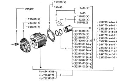 Εικόνα της ΕΛΑΤΗΡΙΟ ΠΙΣΤ R1 VESPA PE-COSΑ 66,7-132040