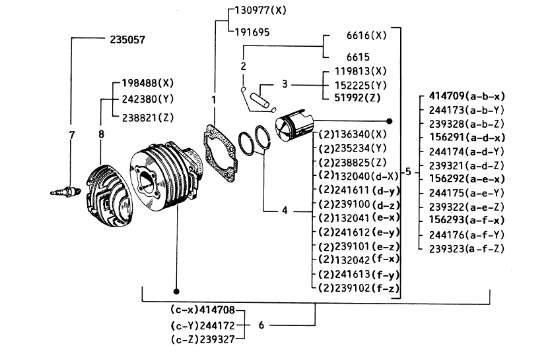 Εικόνα της ΕΛΑΤΗΡΙΟ ΠΙΣΤ R1 VESPA PE-COSΑ 66,7-132040