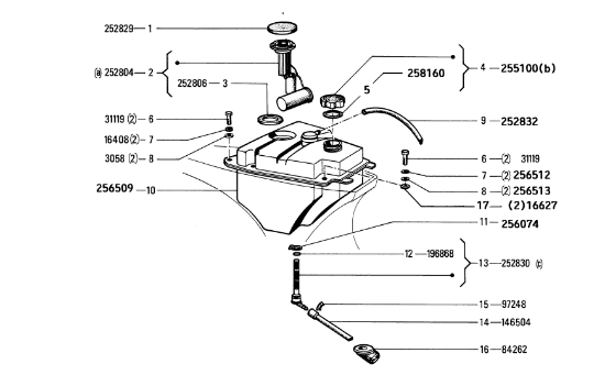 Εικόνα της ΤΑΠΑ ΒΕΝΖΙΝΗΣ VESPA COSA-ZIP-SFERA-255100