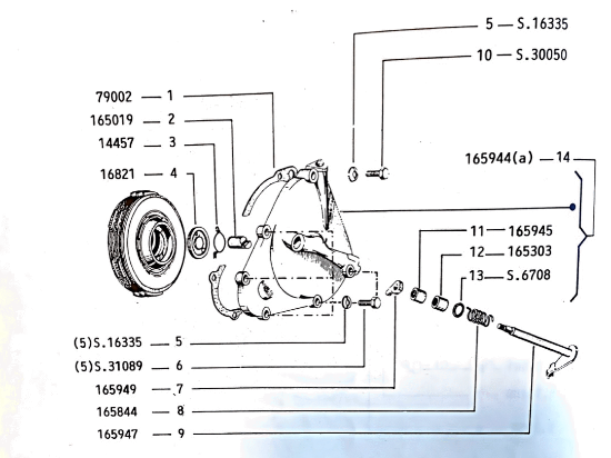 Εικόνα της ΡΟΥΛΕΜΑΝ ΑΜΠΡ VESPA PK 50 9X13X12-165303