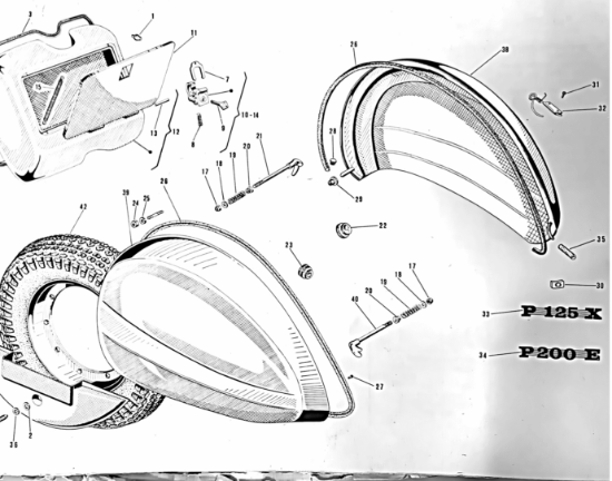 Εικόνα της ΣΗΜΑ ΠΛΕΥΡΟΥ VESPA P150X-93578000