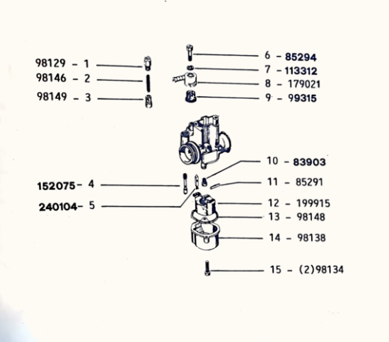 Εικόνα της ΖΗΚΛΕΡ ΣΕΤ VESPA 50 5mm 75-98-40100200