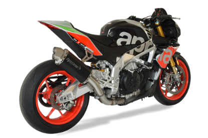 Εικόνα της HP CORSE 4-TRACK SHORT BLACK ΤΕΛΙΚΟ ΕΞΑΤΜΙΣΗΣ APRILIA TUONO V4 1100 2017-2018