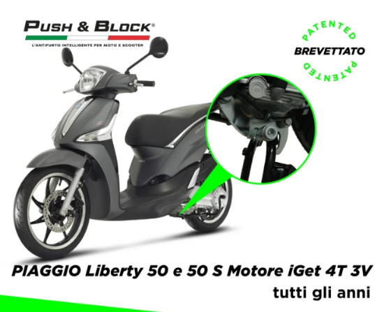 Εικόνα της PUSH & BLOCK PIAGGIO Liberty 50 iGet