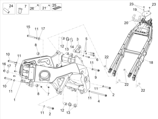 Εικόνα της ΛΑΣΤΙΧΑΚΙ ΣΑΣΣΙ SR 50 04-08/DORSODURO750-AP8144707