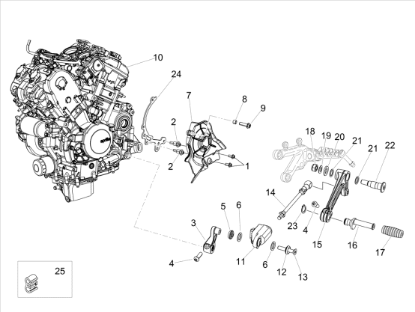 Εικόνα της ΑΠΟΣΤΑΤΗΣ ΑΞΟΝΑ ΛΕΒΙΕ ΤΑΧΥΤ V4 1100-V10-2B002562