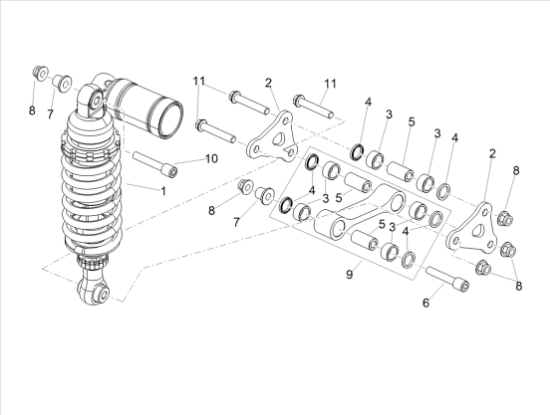 Εικόνα της ΒΙΔΑ M10 X 59 ΑΜΟΡΤΙΣΕΡ RSV/TUONO/SHIVER-AP8152411