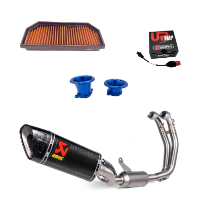 Εικόνα της Κιτ Racing Aprilia Rs660 Tuono 660 Stage 2.5 (air filter Sprint Filter+ velocity stacks GRT+ Akrapovic full exhaust+ UpMap)