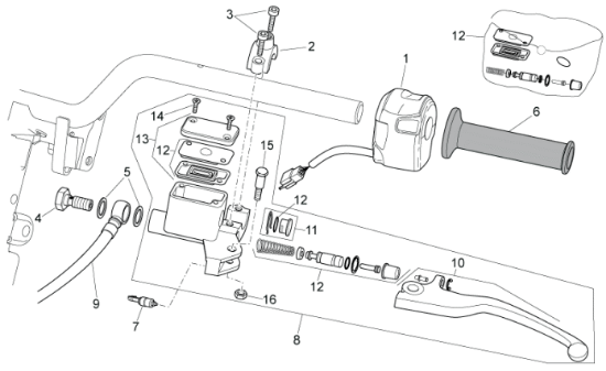 Εικόνα της ΜΑΡΚΟΥΤΣΙ ΠΙΣΩ ΦΡΕΝΟΥ SR 50 04-11-AP8213548