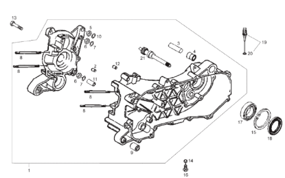 Εικόνα της ΑΞΟΝΑΣ ΔΙΑΦΟΡΙΚΟΥ FLY50 4T/100-LIB50 14Δ-480848