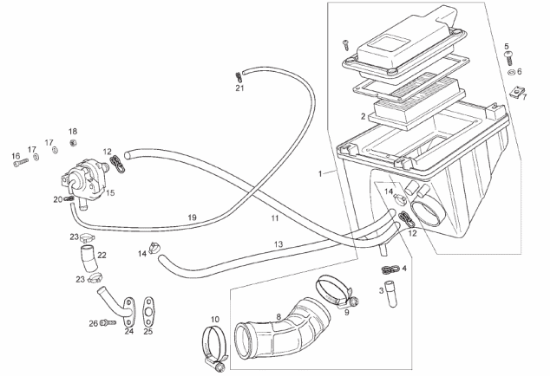 Εικόνα της ΦΙΛΤΡΟ ΑΕΡΟΣ DERBI GPR 125cc 4T 2009 E3-861130