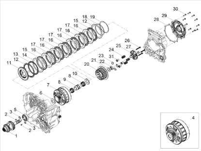 Εικόνα της ΔΙΣΚΟΣ ΑΜΠΡΑΓΙΑΖ V100 MAND-STELVΙΟ (Χ1)-2A001396