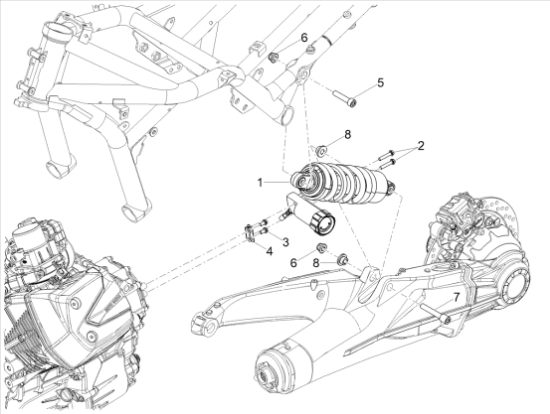 Εικόνα της ΒΙΔΑ M10 X 59 ΑΜΟΡΤΙΣΕΡ RSV/TUONO/SHIVER-AP8152411