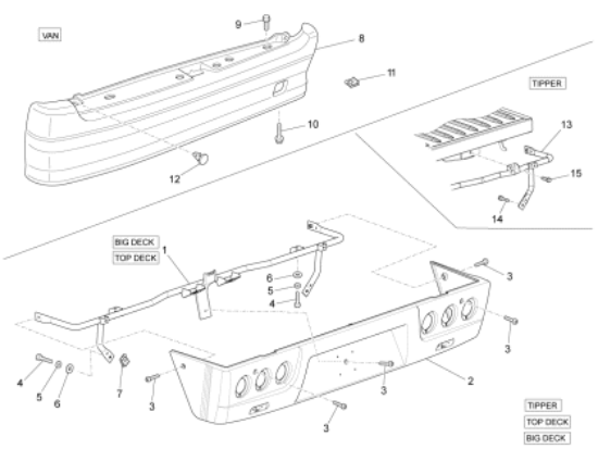 Εικόνα της ΠΡΟΦΥΛΑΚΤΗΡΑΣ ΠΙΣΩ PORTER 16V VAN-566754