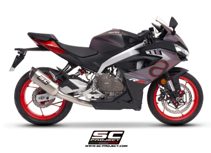 Εικόνα της SC-Project Aprilia RS 457  2-1 Stainless steel full Σύστημα εξάτμισης, με SC1-S Titanium τελικό