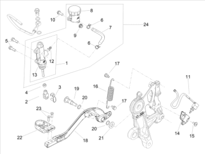 Εικόνα της ΒΑΣΗ ΔΙΑΚΟΠΤΗ ΑΜΠΡ RSV4-TUONO V4-2B003519