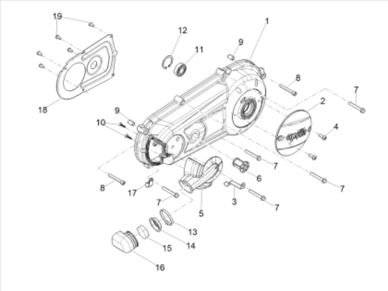 Εικόνα της ΚΑΠΑΚΙ ΚΙΝΗΤΗΡΑ APRILIA SXR 50 ΜΙΚΡΟ-1A005843