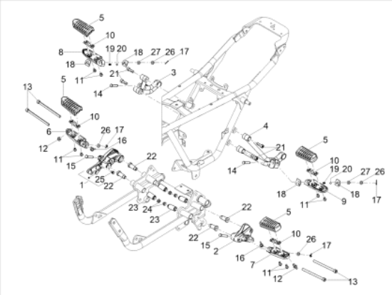 Εικόνα της ΒΑΣΗ ΜΑΡΣΠΙΕ MG V7 PAL-V7 ST 850 ΠΙΣΩ ΔΕ-2B006811