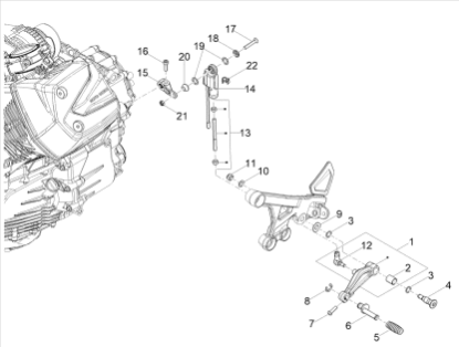 Εικόνα της ΑΠΟΣΤΑΤΗΣ ΑΞΟΝΑ ΛΕΒΙΕ ΤΑΧΥΤ V4 1100-V100-2B002562