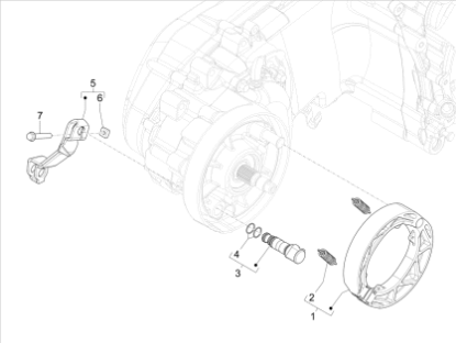 Εικόνα της ΣΙΑΓΩΝΕΣ ΠΙΣΩ ΦΡΕΝΟΥ LIB 125-150 4T 3V-1C001711R