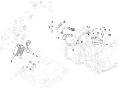 Εικόνα της ΑΚΡΟΦΥΣΙΟ ΠΟΛ/ΣΤΗ SCOOTER 125<>400-1A024520