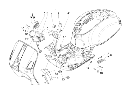 Εικόνα της ΣΑΣΙ VESPA GTS MY22> E5 ΠΡΑΣ 350/A-1B012050000VK
