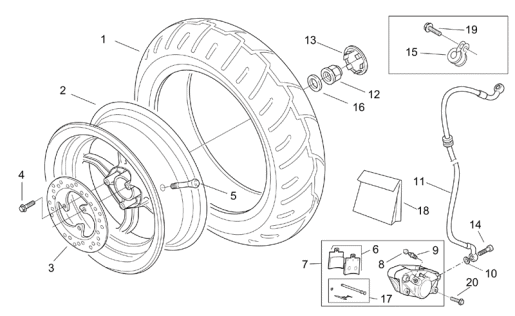 Picture of Τροχός πίσω - δισκόφρενο