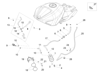 Picture of Κύκλωμα ανάκτησης αναθυμιάσεων βενζίνης