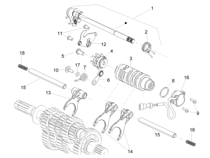 Picture of Κιβώτιο ταχυτήτων / Επιλογέας / δεσμοδρομικού
