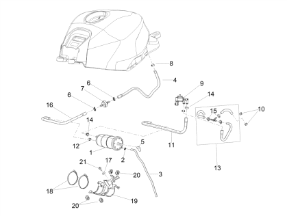 Picture of Κύκλωμα ανάκτησης αναθυμιάσεων βενζίνης