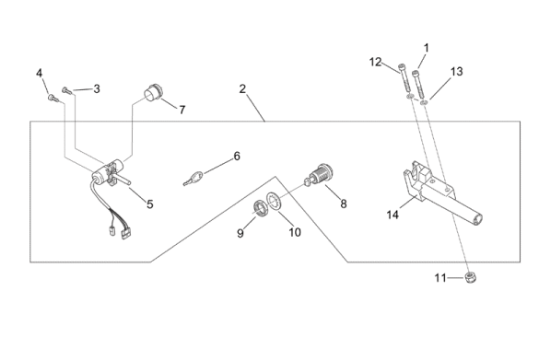 Εικόνα της ΚΛΕΙΔΙ ΑΚΑΤΕΡΓ APRILIA SCAR/ATL/SP CITY-AP8104613