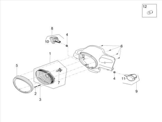 Εικόνα της ΛΑΜΠΑ 12V-10W BAU15s RY10 ΠΟΡΤΟΚ PHILIPS-UGL12093NACP