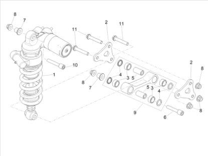 Εικόνα της ΑΜΟΡΤΙΣΕΡ ΠΙΣΩ RSV 4 1100 E5-E5+-2B006407