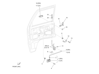 Εικόνα της ΜΠΟΥΤΟΝ ΚΛΕΙΔΩΜΑΤΟΣ ΠΟΡΤΑΣ PORTER DIESEL-D6974787Z01