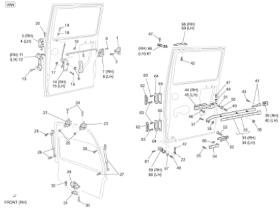 Εικόνα της ΜΠΟΥΤΟΝ ΚΛΕΙΔΩΜΑΤΟΣ ΠΟΡΤΑΣ PORTER DIESEL-D6974787Z01