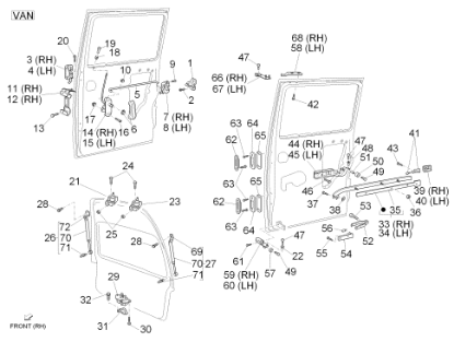 Εικόνα της ΜΠΟΥΤΟΝ ΚΛΕΙΔΩΜΑΤΟΣ ΠΟΡΤΑΣ PORTER DIESEL-D6974787Z01