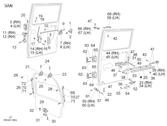 Εικόνα της ΜΠΟΥΤΟΝ ΚΛΕΙΔΩΜΑΤΟΣ ΠΟΡΤΑΣ PORTER DIESEL-D6974787Z01