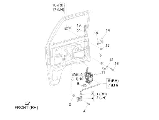 Εικόνα της ΜΠΟΥΤΟΝ ΚΛΕΙΔΩΜΑΤΟΣ ΠΟΡΤΑΣ PORTER DIESEL-D6974787Z01