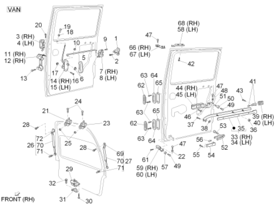 Εικόνα της ΜΠΟΥΤΟΝ ΚΛΕΙΔΩΜΑΤΟΣ ΠΟΡΤΑΣ PORTER DIESEL-D6974787Z01