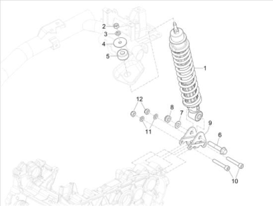 Εικόνα της ΑΜΟΡΤΙΣΕΡ ΠΙΣΩ LIB 125-150 4T 3V E5+ 24-1C008037