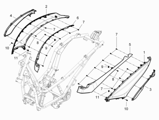 Εικόνα της ΠΛΕΥΡΟ ΑΡ BEVERLY 350 MY11 ΓΚΡΙ 760/Β-65635360H4