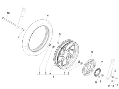Εικόνα της ΑΞΟΝΑΣ ΜΠΡΟΣ ΤΡΟΧΟΥ MEDLEY-1C004473R