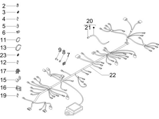 Εικόνα της ΚΑΛΩΔΙΩΣΗ ΚΕΝΤΡΙΚΗ GILERA NEXUS 300-640709