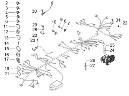 Εικόνα της ΚΑΛΩΔΙΩΣΗ ΚΕΝΤΡΙΚΗ GILERA NEXUS 300-640709