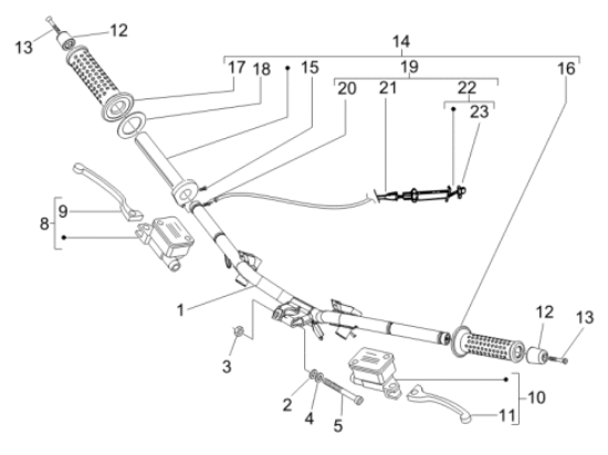Εικόνα της ΜΑΝΕΤΑ ΑΡ/ΔΕ VESPA GTV 300/PRIMAV-1C006083